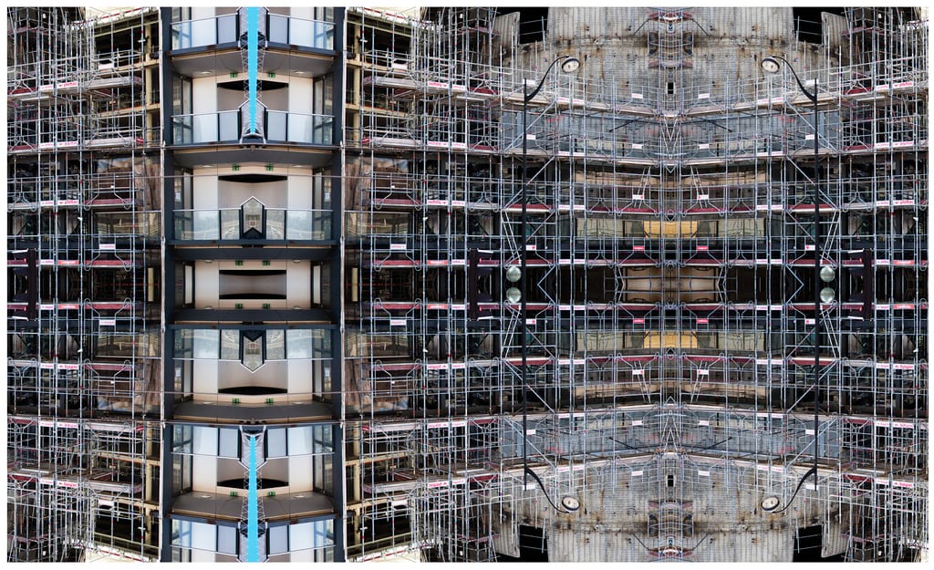 iMAGIES URBAINES Paintings Under Construction/Scaffolding Serie Photo Composition sur échafaudage #02