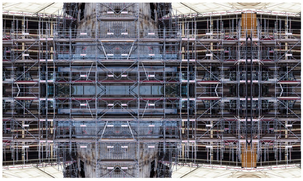 iMAGIES URBAINES Paintings Under Construction/Scaffolding Serie Photo Composition sur échafaudage #03