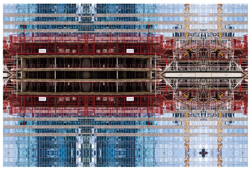 iMAGIES URBAINES Paintings Under Construction/Openings Serie Photo Ouverture sur bleu #01