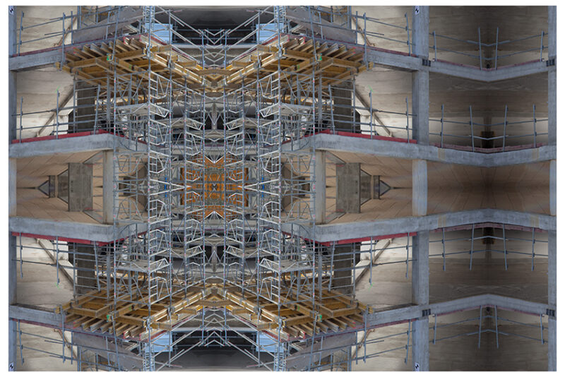 iMAGIES URBAINES Série Tableaux En Chantier/Échafaudage Photo Composition sur échafaudage #08